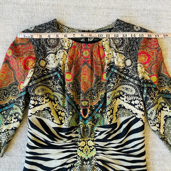 Etro Mixed Tribal and Zebra Print Dress - Picture 7 of 12